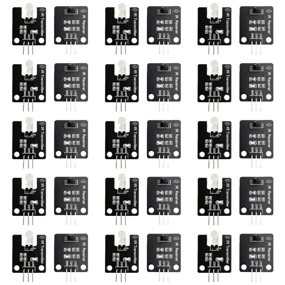 38kHz Infrared Receiver and Transmitter Modules 30pcs for For remote Control and Obstacle Detection Compatible with AVR and ARM