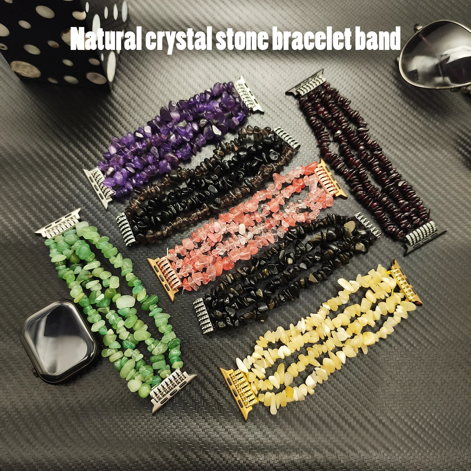 

Luxury Irregular Original Crystal Bracelet Strap for Apple Watch S11 S10 46/45/44-38mm Female Strap for IWatch Ultra 49mm S9 S8