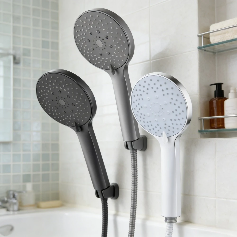 

Bathroom five-mode handheld shower, adjustable water-saving sprayer, shower head, bathroom accessories