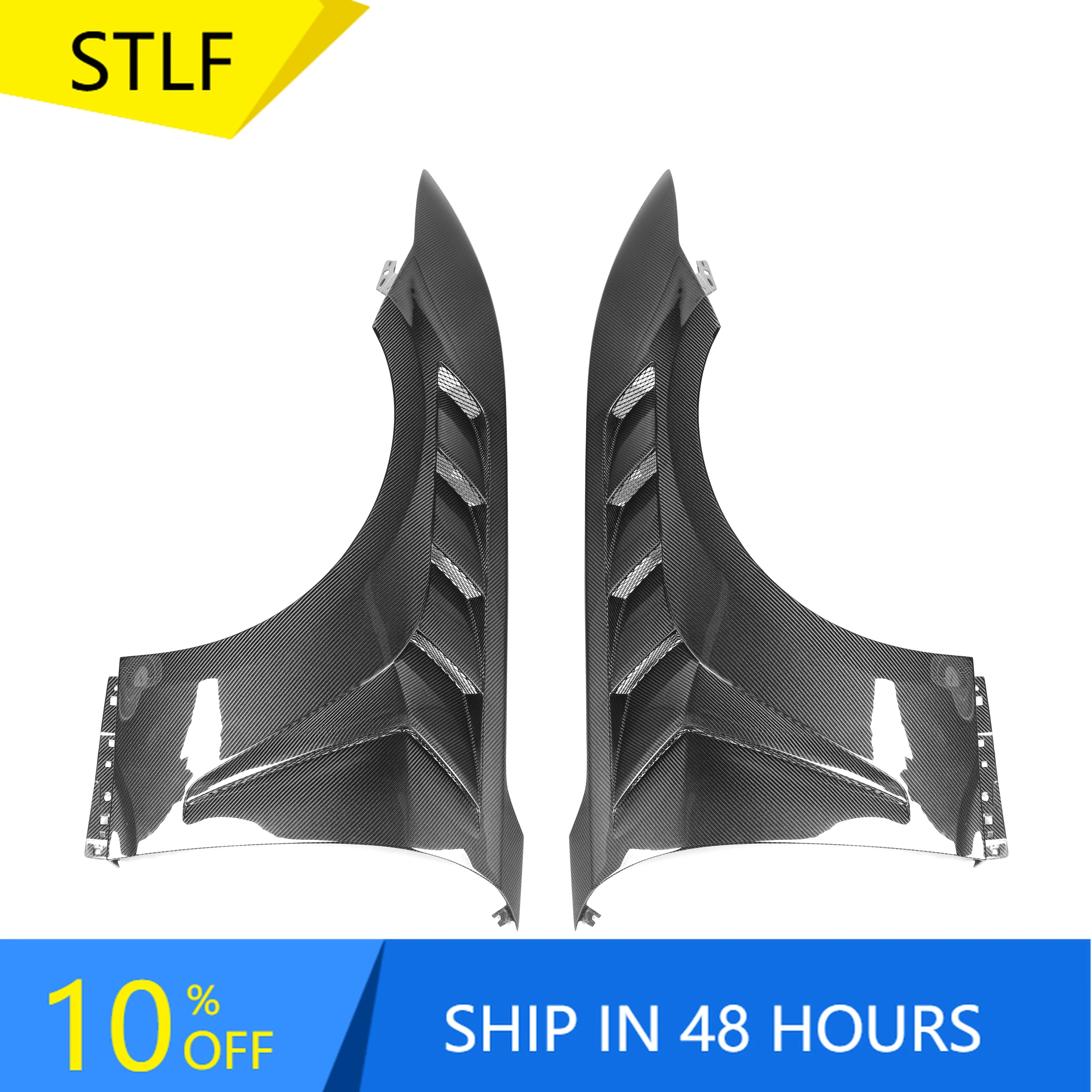 

STLFCarbon Fiber Fender Trims for Fords Mustang 2024+ Replacement Sider Mustang Fender Trims