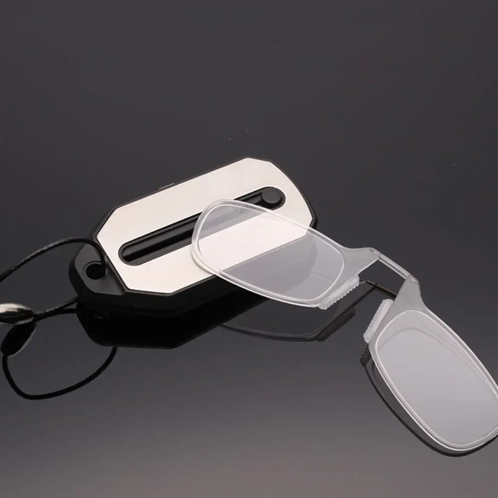 Nase Clip-on Lesebrille Falten Beinlose Ultraleicht Schlüsselbund Brille Männer Frauen Mini Tragbare Presbyopie Brille +1,0 Bis +4,0 – Detail 2