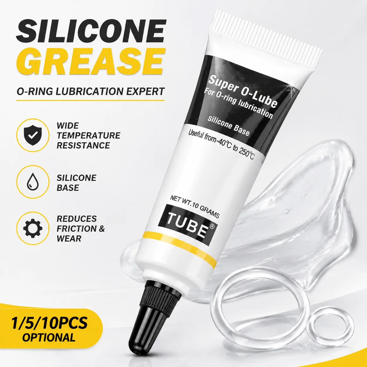 1/5/10pcs Silicone Grease Waterproof O-Ring Lubricant Super O-Lube For Coffee Machine Maintenance Hardware Lube