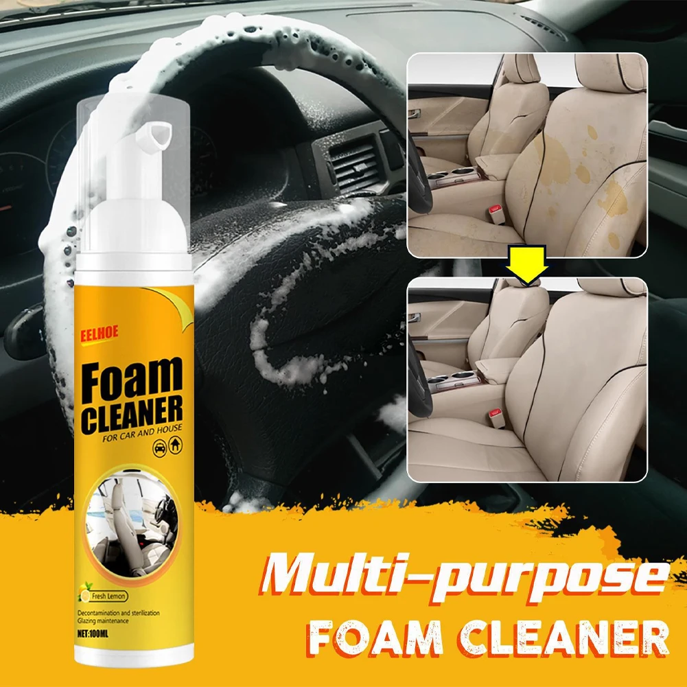 New Multi-Purpose Foam Cleaner Rust Remover Cleaning Car House Seat Car Interior Accessories Home Kitchen Cleaning Foam Spray