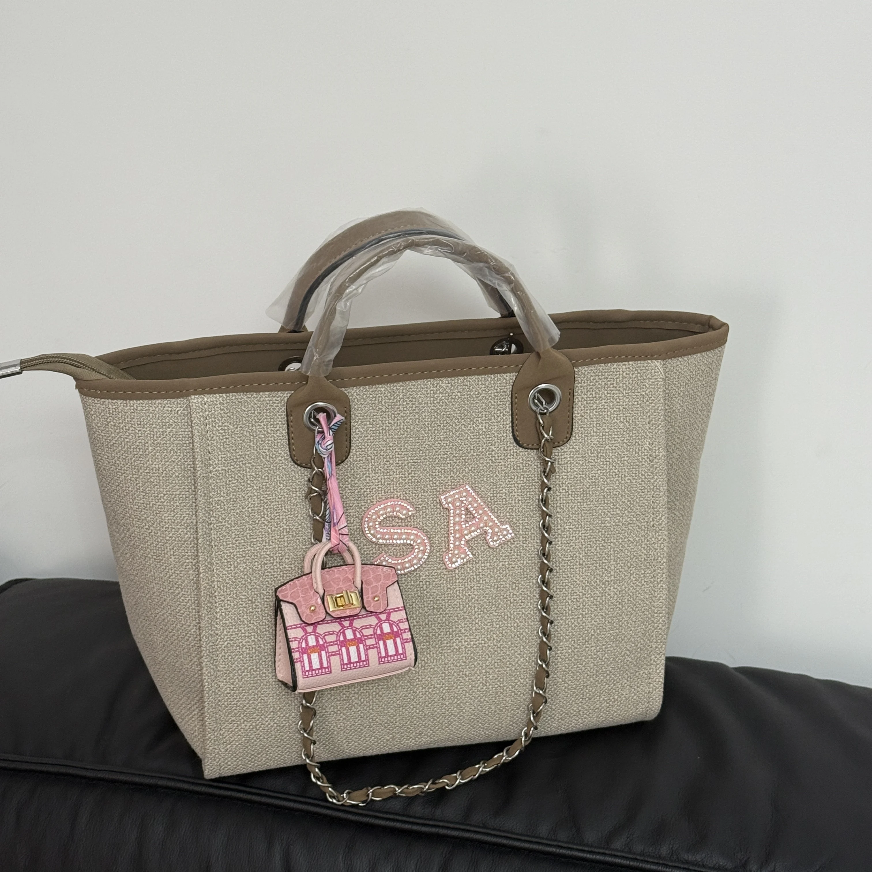 Bolso de mano personalizado con letras de perlas, bolso de cadena personalizado, nombre personalizado, regalo de cumpleaños, decoración para fiesta de boda, regalo de novia