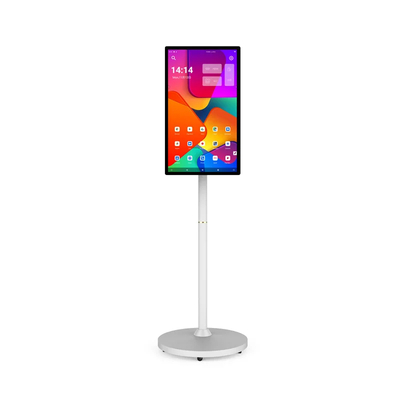 FHD Portable Smart TV Digital LCD Touch Screen Moving TV Live Stream Fitness Display