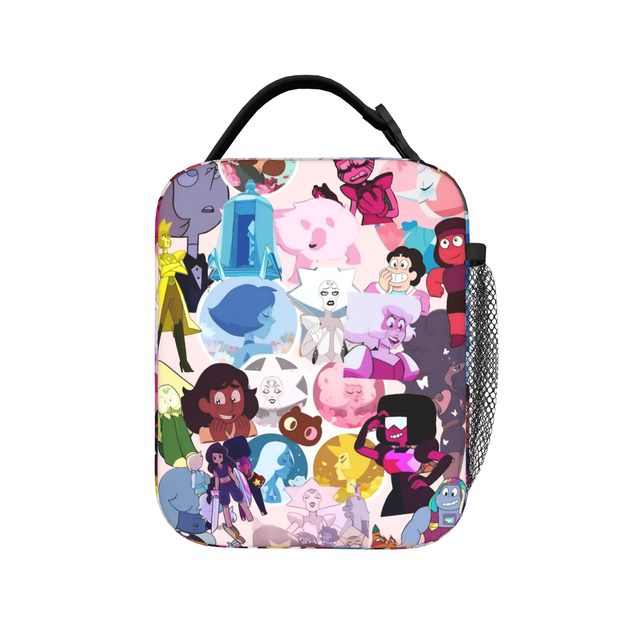 Crystal Gems Steven Universe  Lunch Bag Outdoor Picnic Lunch Box For Child Design Thermal Tote Handbags Portable Cooler Bag