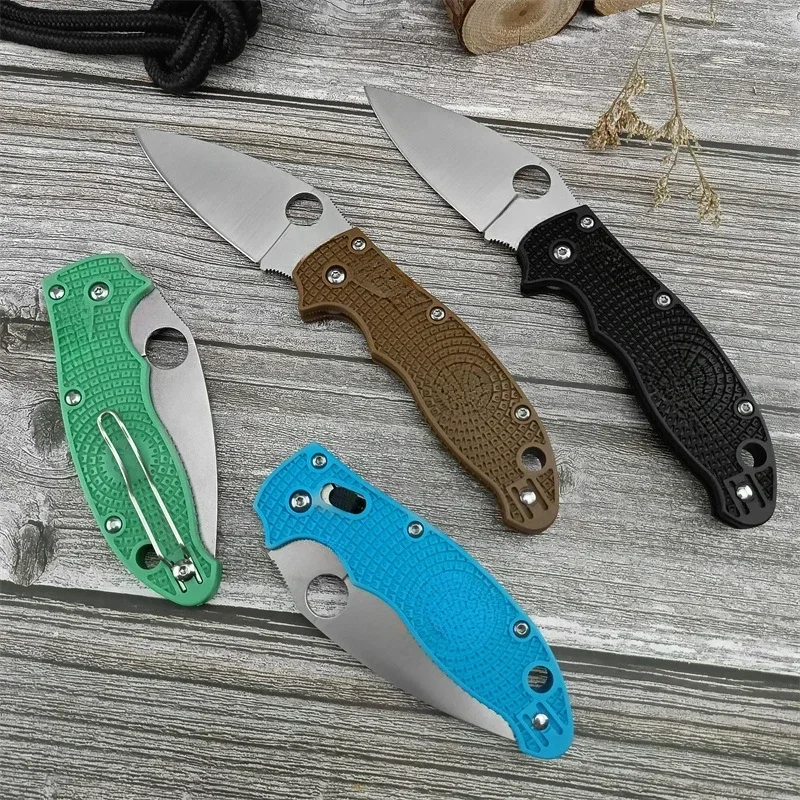 C101 Tactical Folding Knife Outdoor Hunting Pocket Tool Survival Multifunction Knives Nylon Fiber Handle EDC Knife-Style 4