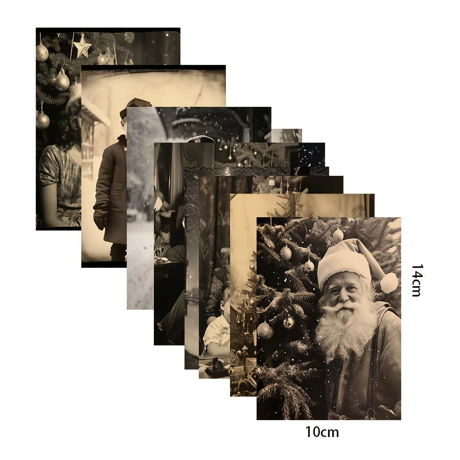 مجموعة وسادة ورقية وملصقات لعيد الميلاد مكونة من 68 قطعة من بلون البني الداكن، للصياغة كورق تزيين قابل للجمع، ومستلزمات القصاصات #5