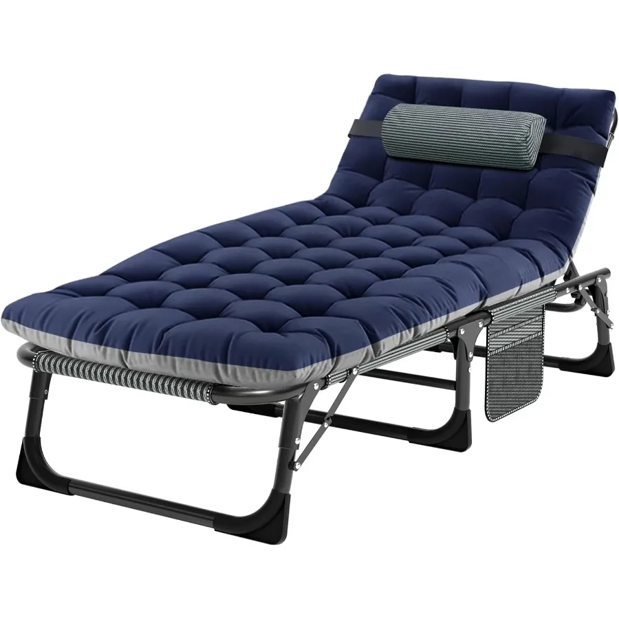 سرير تخييم للبالغين سرير قابل للتعديل عالي التحمل للنوم بطبقة مزدوجة قابلة للتعديل 1200D مع حقيبة حمل مرتبة للمنزل