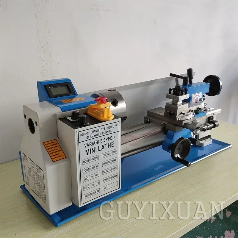 

LISM Mini Lathe Machine Benchtop Metal Lathe Small Stainless Steel Lathe Household DIY High Precision Metal Processing Woodwork