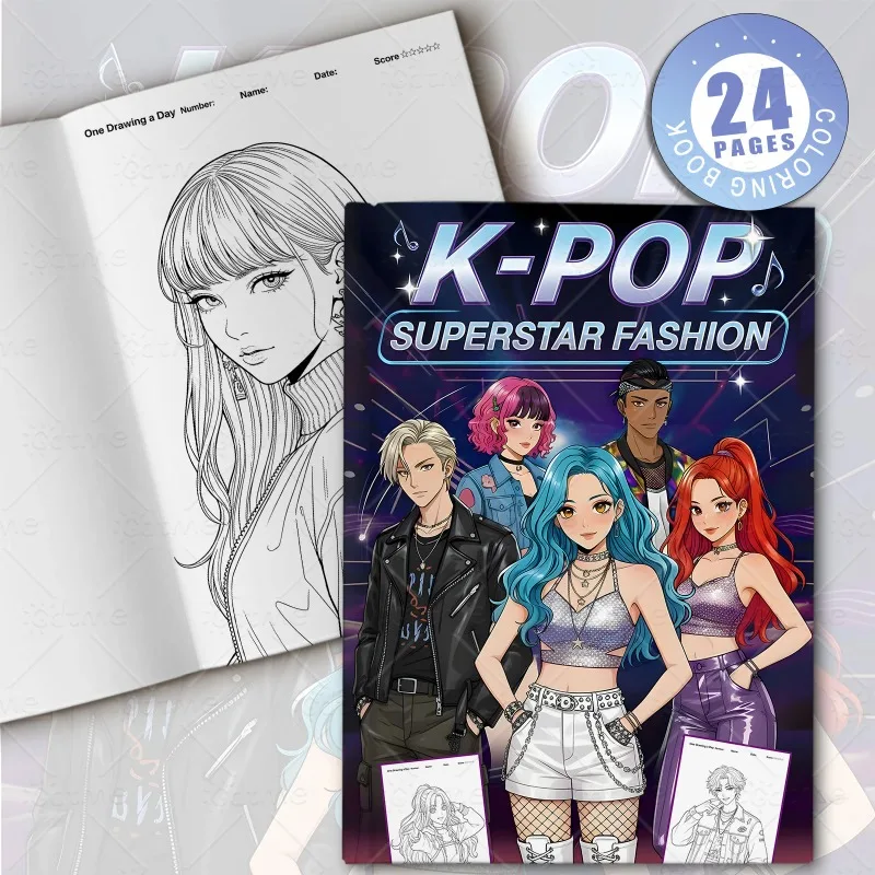 livro-de-colorir-k-pop-superstar-fashion-para-adultos-com-atividades-diarias-aconchegantes-e-divertidas-para-relaxamento-colorindo-espacos-aconchegantes