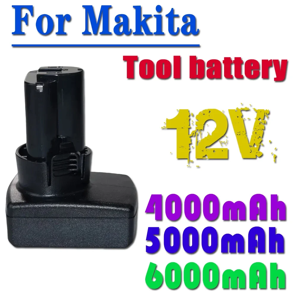 

10.8V for makita BL1014 BL1013 6000mAh 12V Max Lithium Battery TD090DW 194551-4 TD090D LCT203W LCT204 194550-6 DF030D