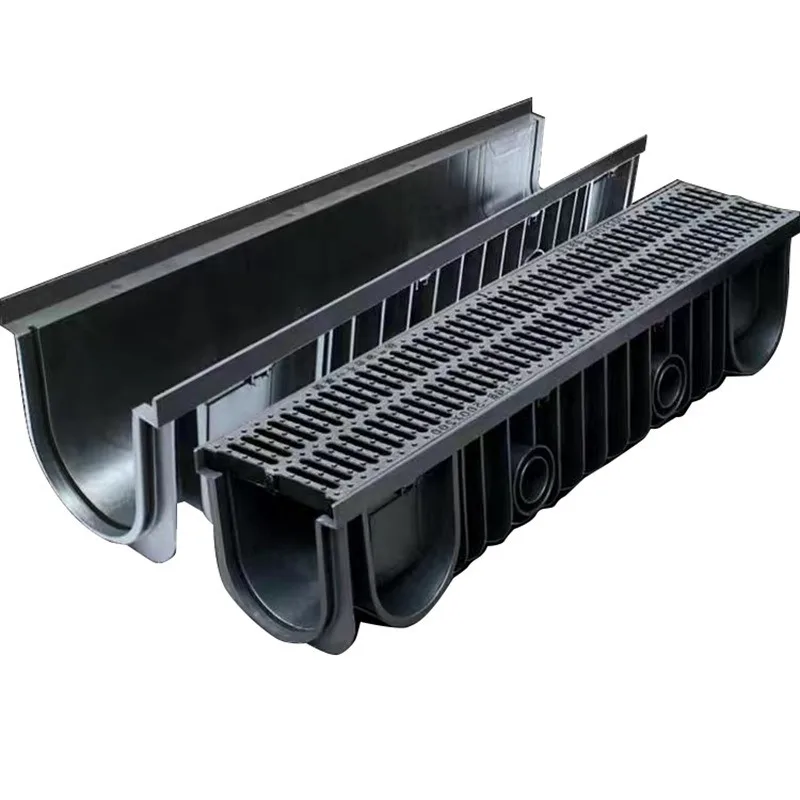 HDPE plastic drainage ditch U-shaped slot Linear ditch Water diversion ditch Construction site water tank drainage