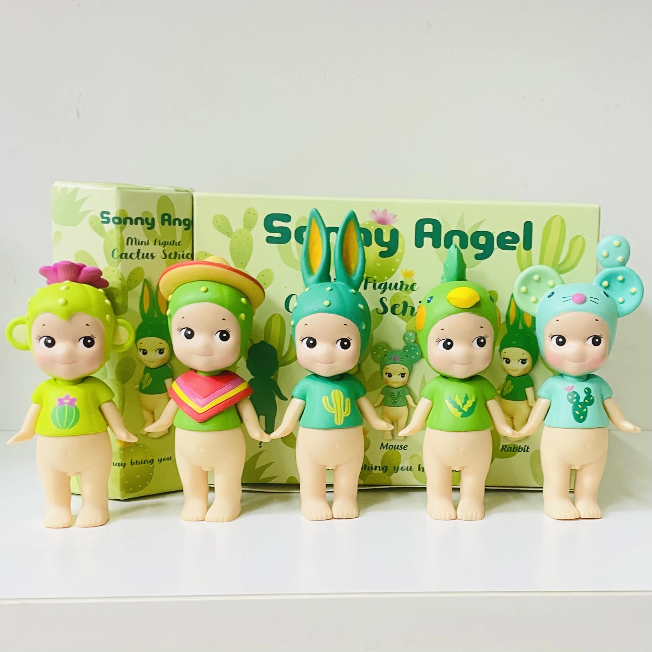 Cactus Series Sonny Angel Blind Box Anime Figures Winter Wonderland Ornaments Dolls Children Christmas Birthday Gift Random 1Pcs