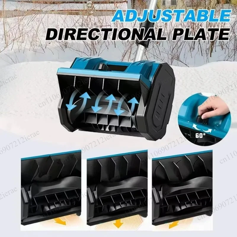 Wireless Brushless Snow Sweeper 21V Lithium Cordless Snow Shovel Lightweight For Yard Road Garden Snow Clearing