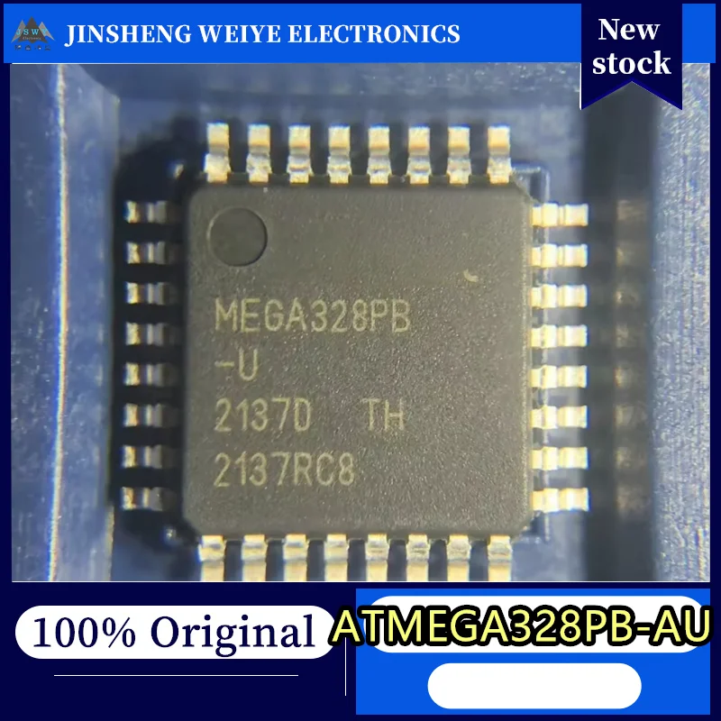 (2/5 pcs) ATMEGA328PB-AU   MEGA328PB-U   TQFP32 package   Brand new original   Best-seller   Programmable logic electronics