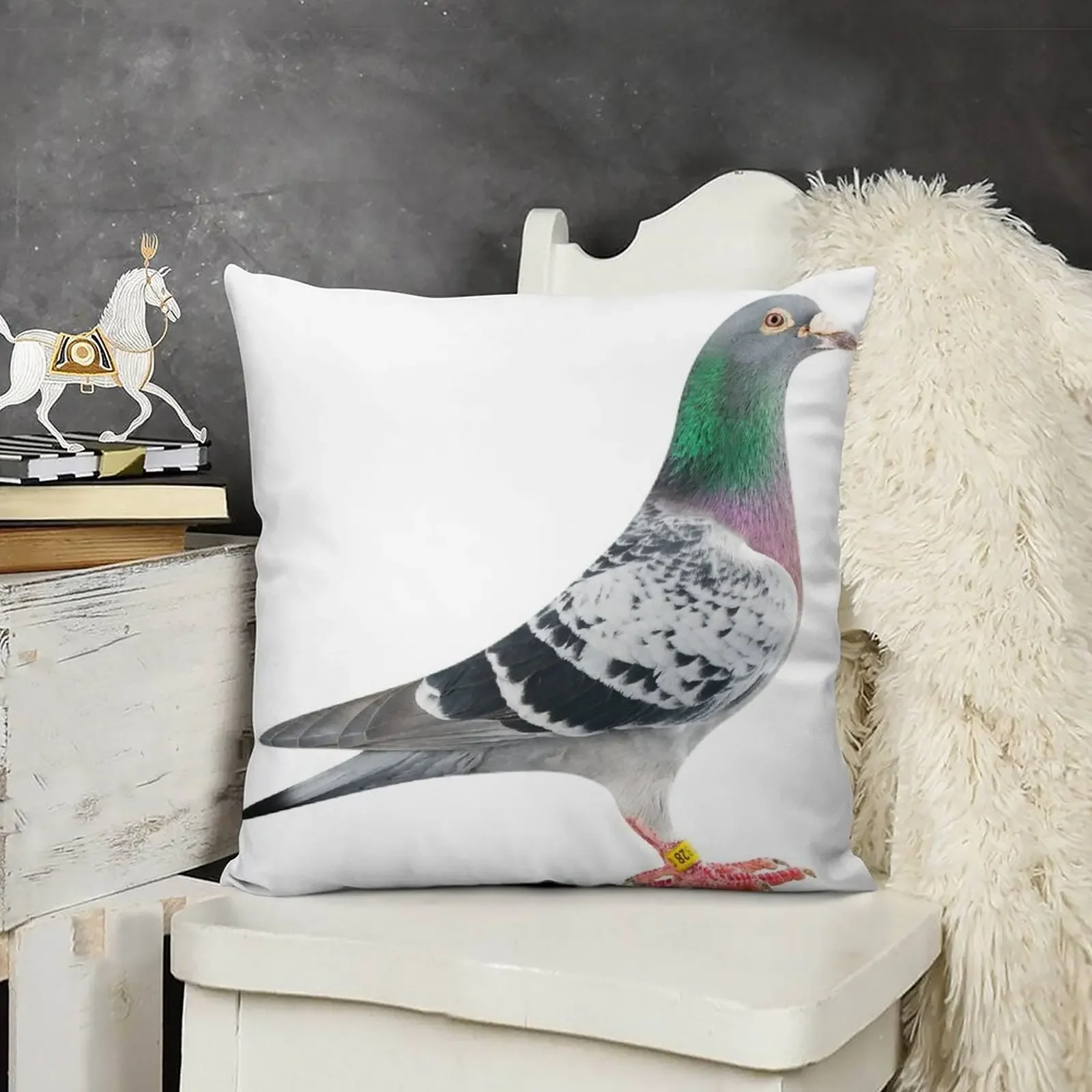 

Racing pigeon Throw Pillow Marble Cushion Cover Sofa Cushions Cover pillow
