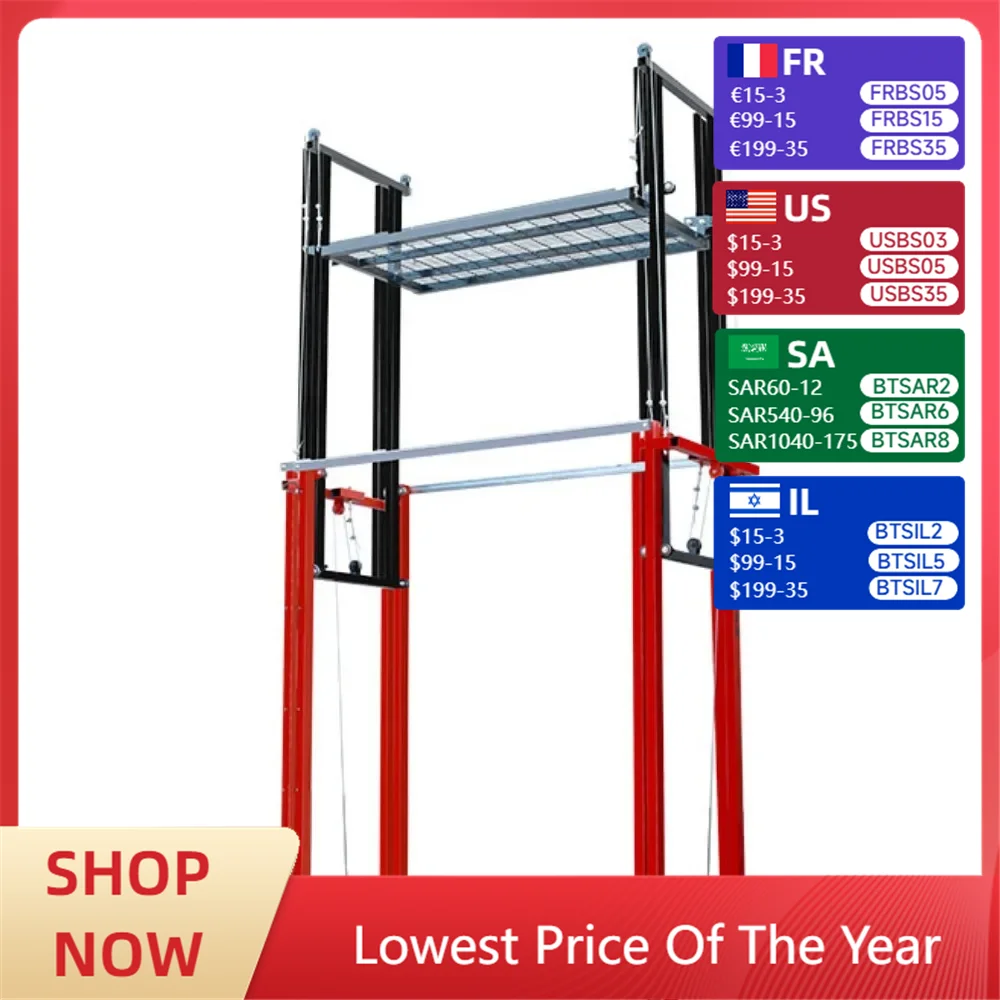 

Electric scaffolding remote control hoist folding small lifting platform for home decoration site