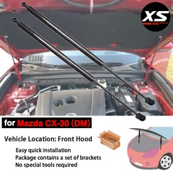 Hood Struts Kit For Mazda CX-30 DM 2019-2024 2025 Front Bonnet Modify Lift Support Shocks Damper Piston Prop Rod Cylinder Pillar