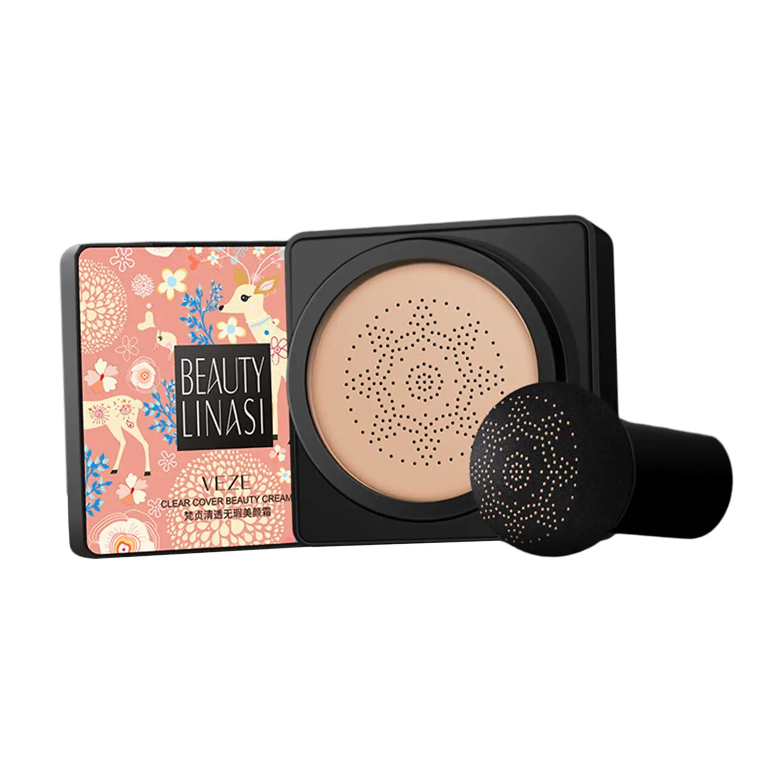 BB Cream-base líquida con cabeza de hongo, iluminadora, ligera, suave, mate, corrector, maquillaje facial, 20G