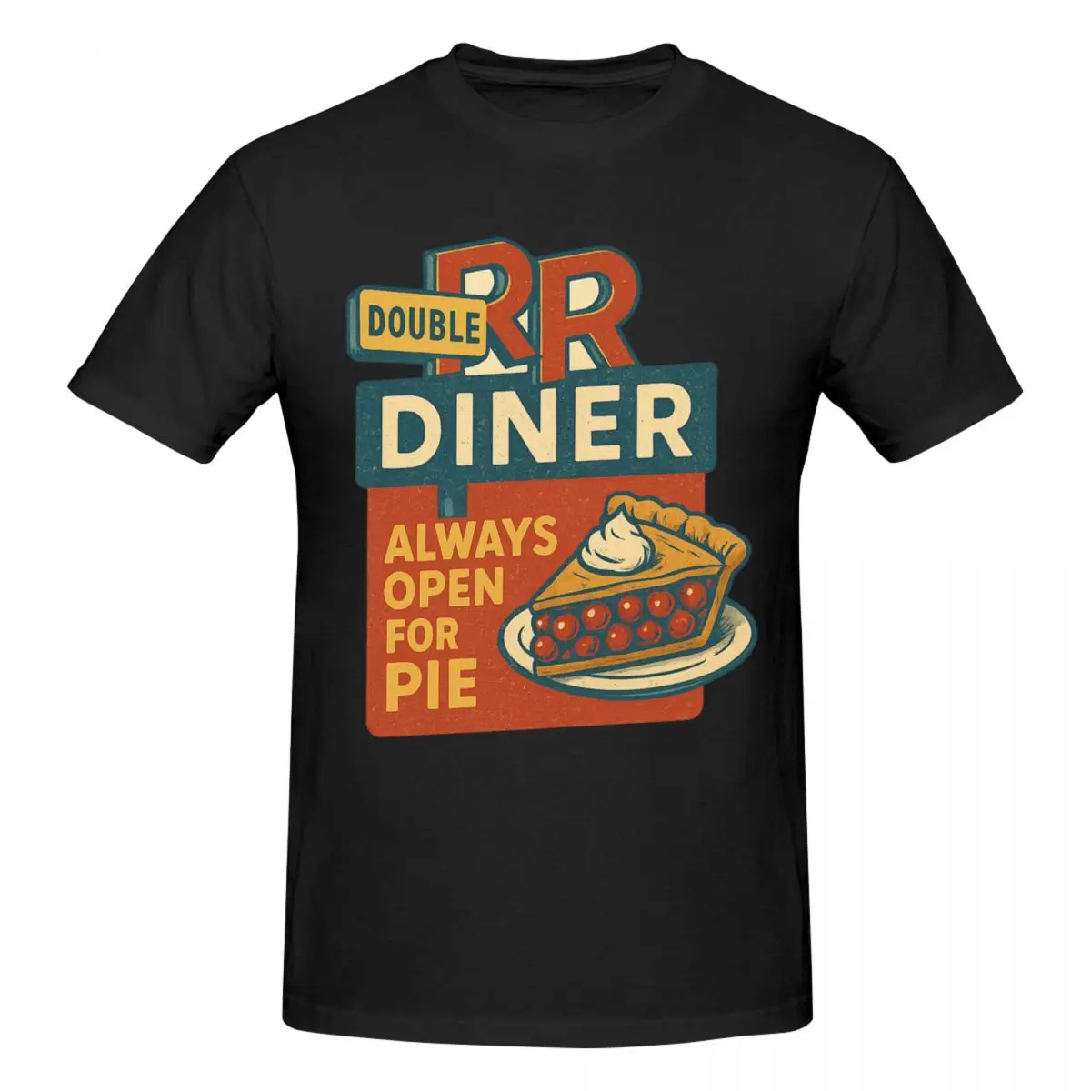Twin Peaks The Double R Diner T Shirts Graphic Y2K Pops Crewneck Men Women T-Shirt Tops
