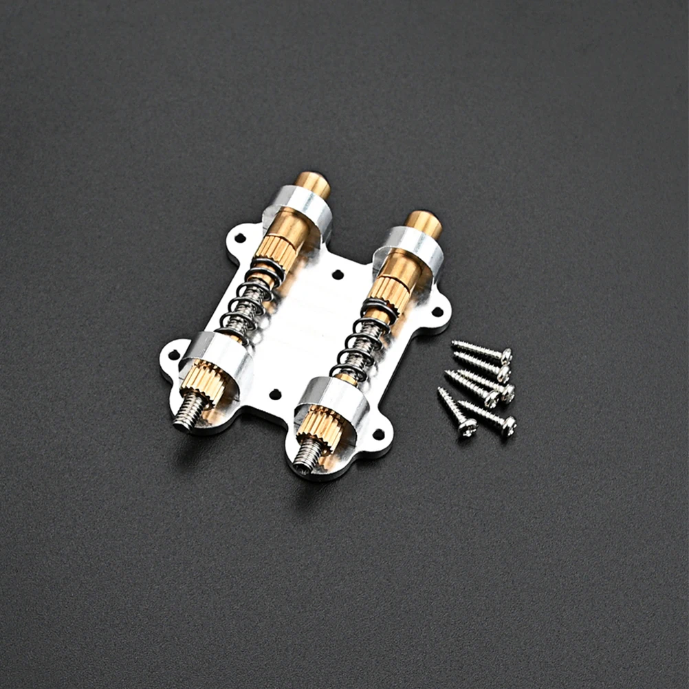 

Guitar Tremolo Saddle Replacement Parts Bridges System Double Bar Device Bright Gold Durable Smooth No Burrs Easy Install
