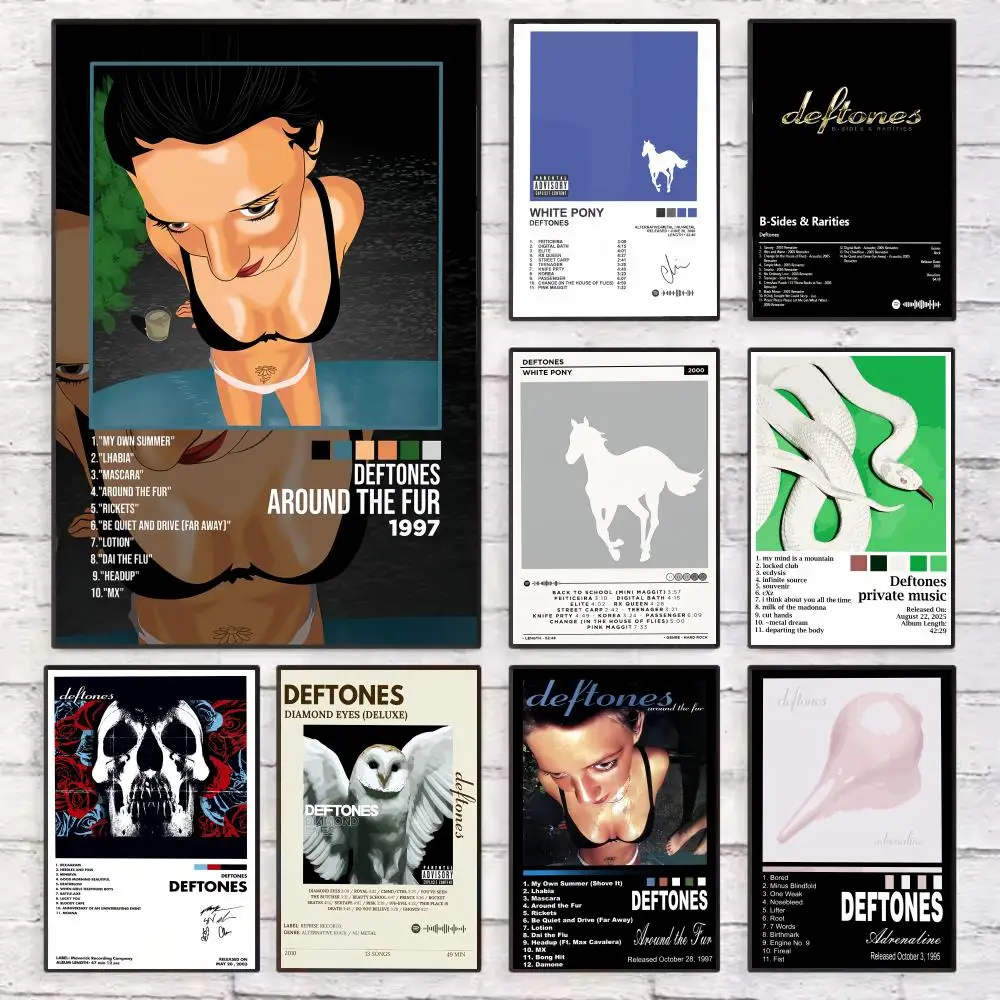 

Inspired Band Themed Wall Art D-Deftones Poster Wall Art Sticky for Living Room Bedroom Office Hallway Bar Home Decor Gift Idea