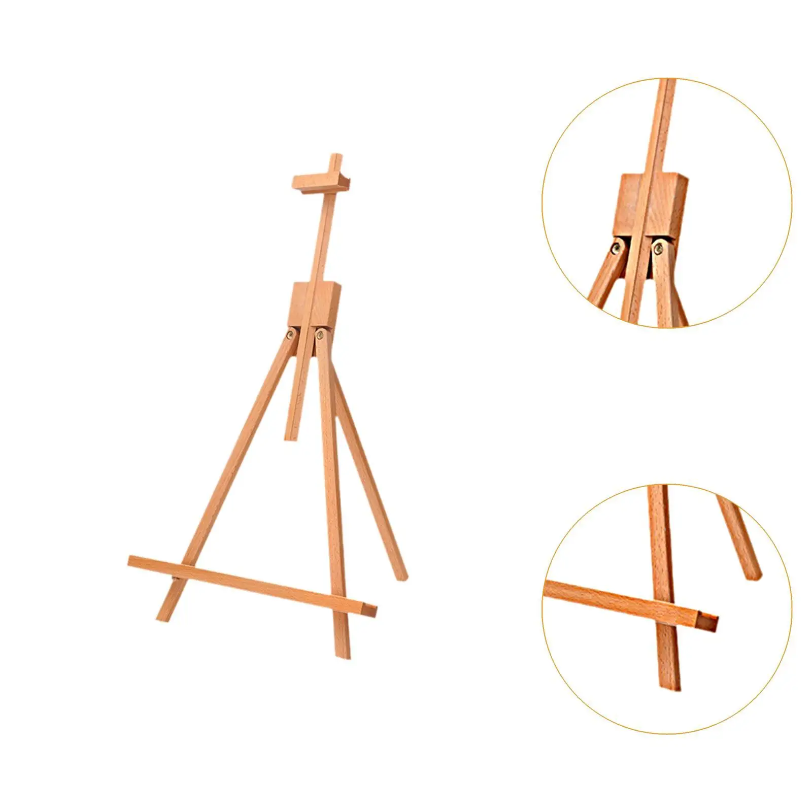 Easel Stand Portable Sturdy Frame Folding Photo and Sign Holder Wooden A-frame Display Desktop Easel Painting Easel for Children