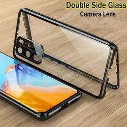 360 Metal Magnetic Glass Case For OPPO Find X5 Pro X3 Lite F21S Pro F23 5G Cases Lens Protection Cover Coque