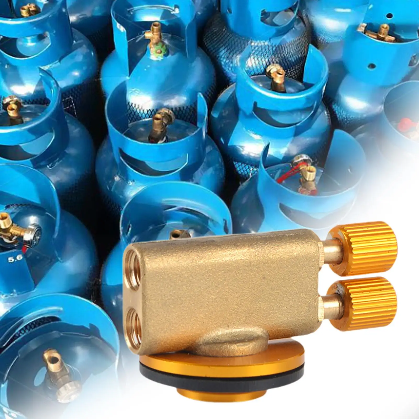 صمام غاز اسطوانة مسطحة، صمام التحكم في موقد الغاز، محول تركيب محمول