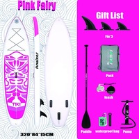 Funwater surfboard inflatable station board 320 * 84 * 15 size outdoor home leisure inflatable surfboard (including kit)