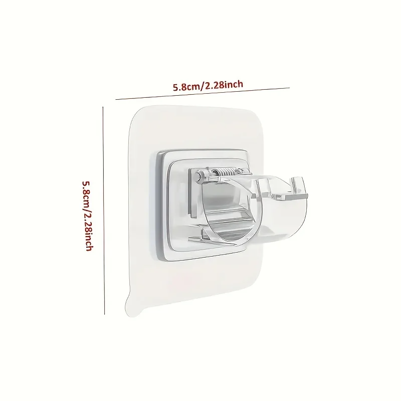 2er-Pack Bohrfreie Verstellbare Gardinenstange, Transparente Kunststoff-Duschstange mit Haken, Einfache Installation für Schlafzimmer Badezimmer Schrank – Detail 8