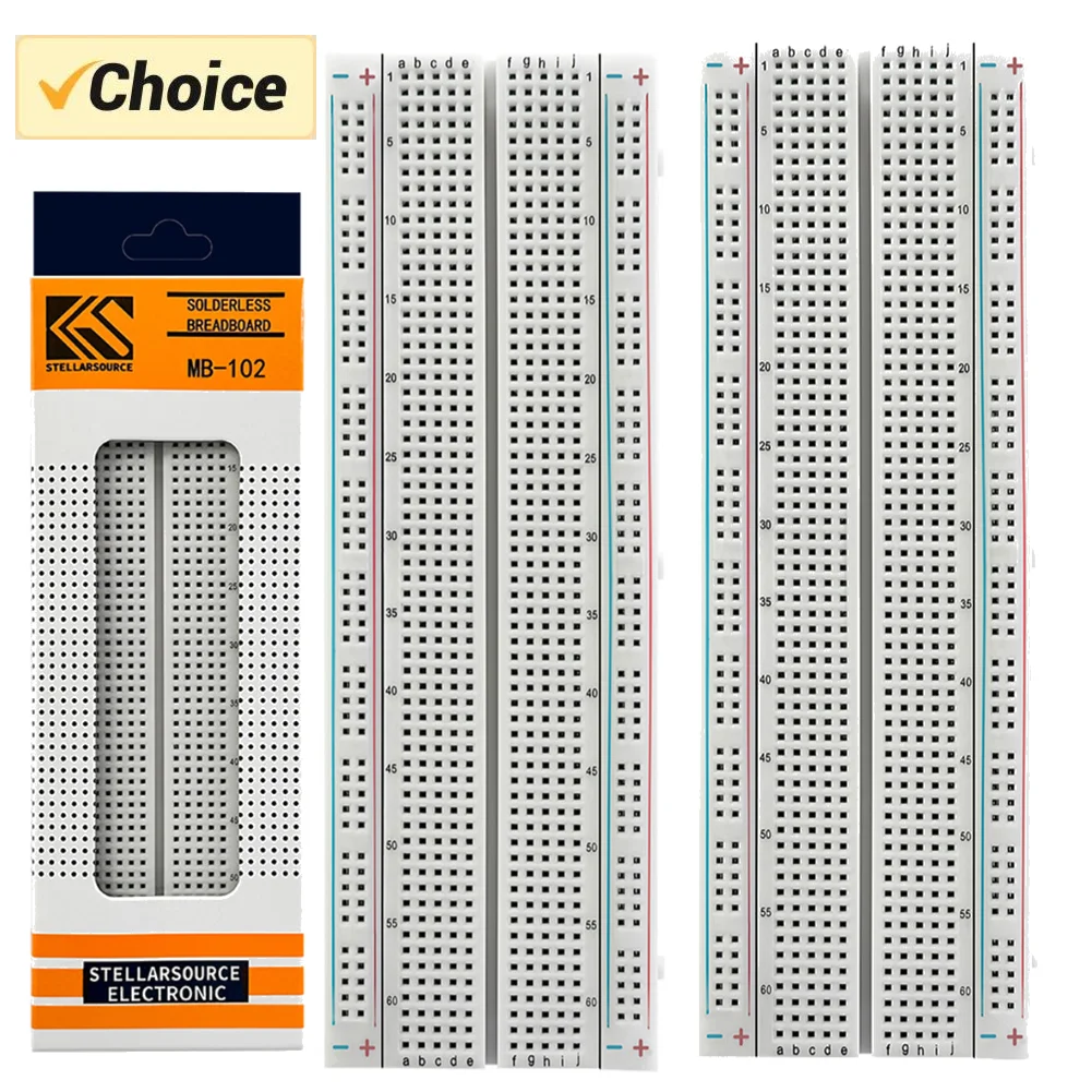 1/2PCS Points Breadboard 830 points Breadboard MB-102 Solderless PCB test Board Breadboard MB102 Test Develop DIY Kit