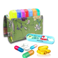 Organize Your Medication In Style: 7 Days Ethnic Pill Box With Hidden Waterproof Compartment