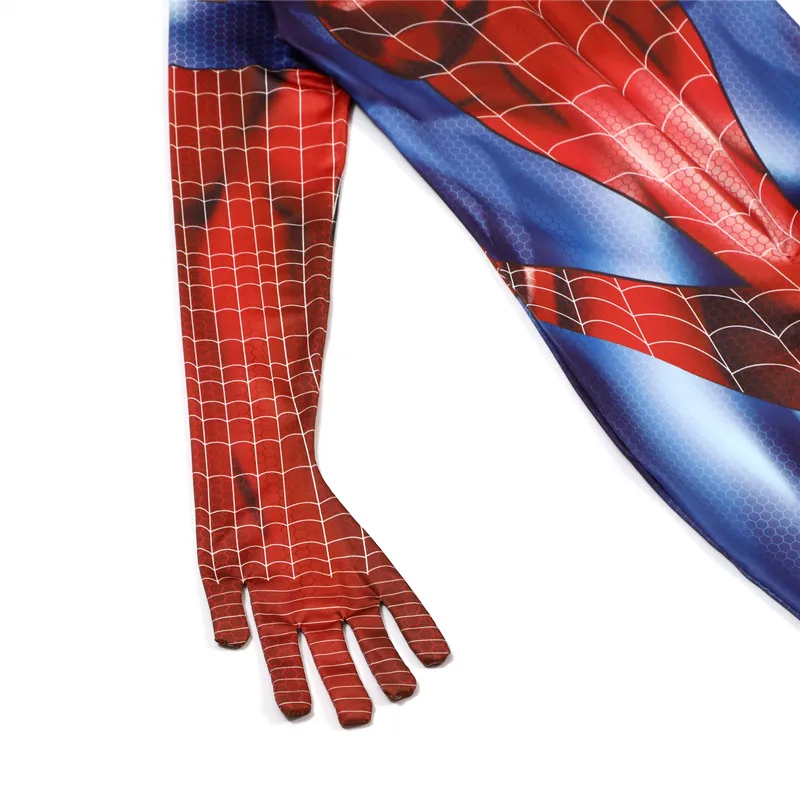 المرأة العنكبوت زي خارقة بذلة هالوين تأثيري قناع حزب الزي السيدات شبكة الجوارب أسود أحمر الأداء زي