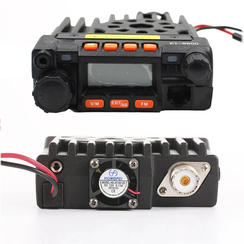 QYT-Radio de coche Mini KT-8900 de doble banda, adaptador de potencia móvil de 25 vatios, transceptor QYT, Walkie Talkie de dos vías, 8900