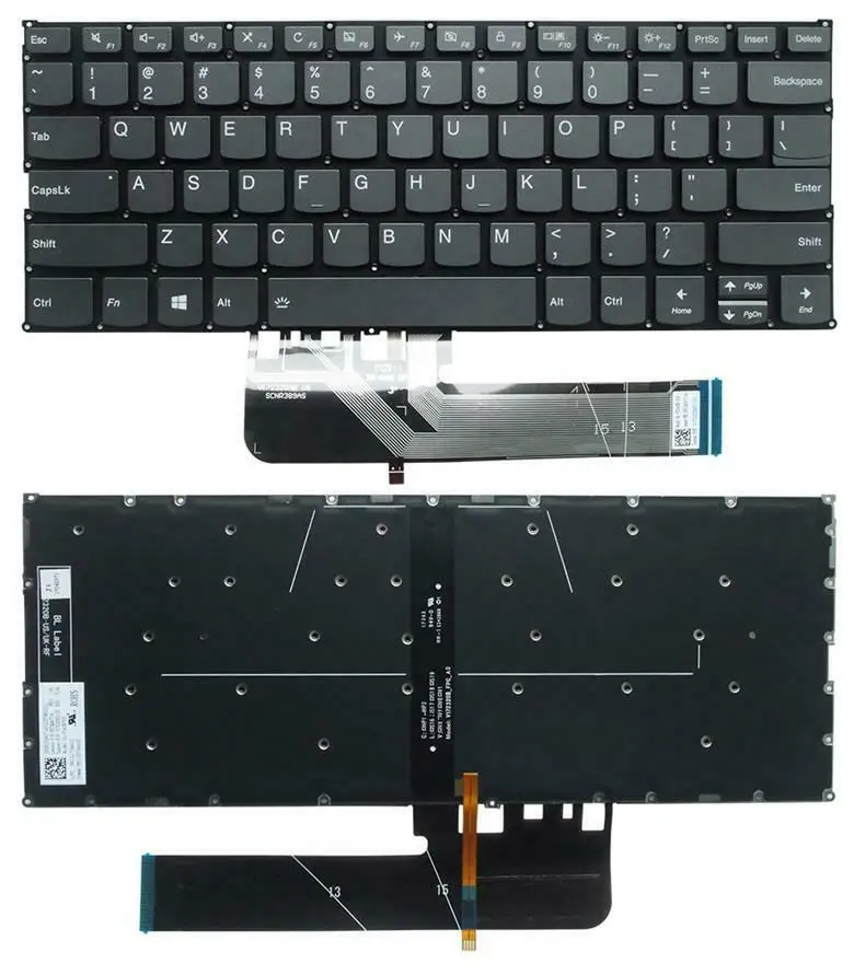 

New For Lenovo Ideapad 530S-14ARR 530S-14IKB 530S-15IKB Keyboard US Black w/Backlit