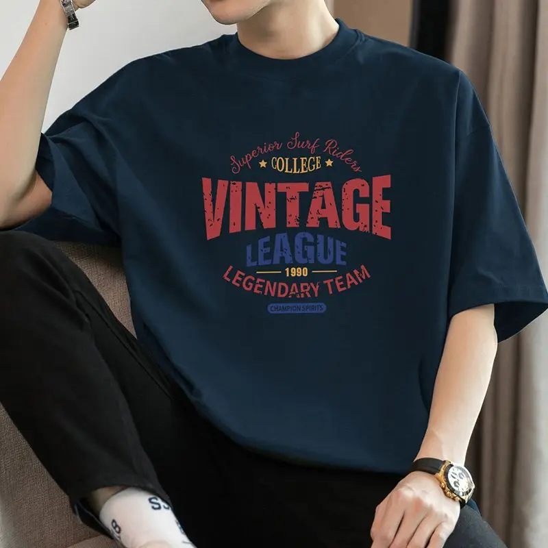 2025 New Hro Teoy Streetwear T-shirt Set Short Sleeve Tops with Bold Typography Print and Casual Design Spring Summer