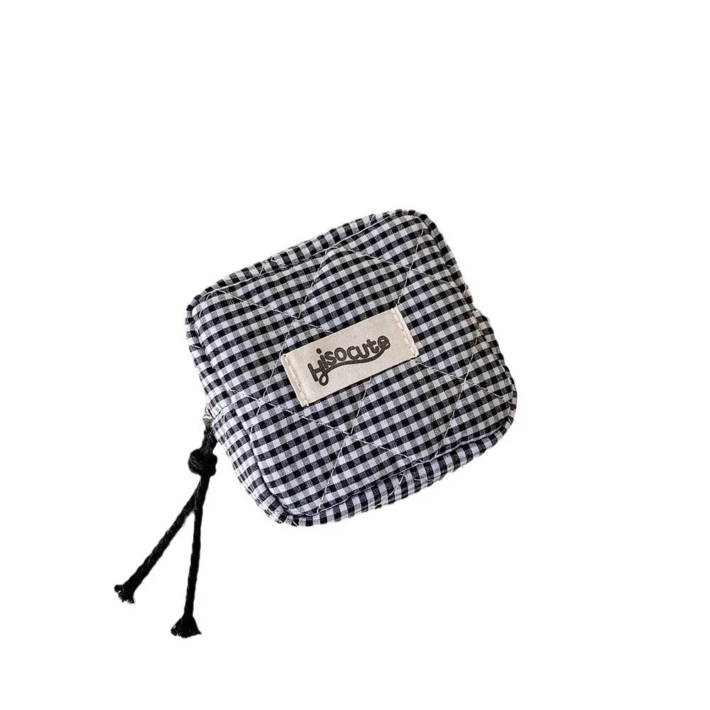 

Black Cosmetic Bag Lipstick Small Makeup For Purse Coin Purse With Zipper Makeup Organizers Sanitary Pad Pouches Sanitary Napkin