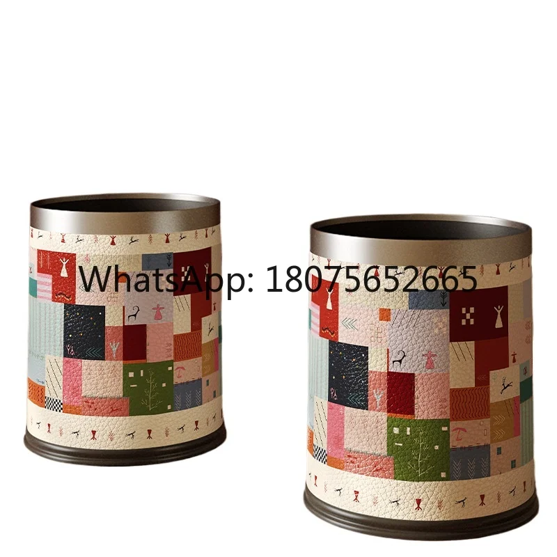 Large capacity household toilet bucket for living room, bedroom-specific paper basket