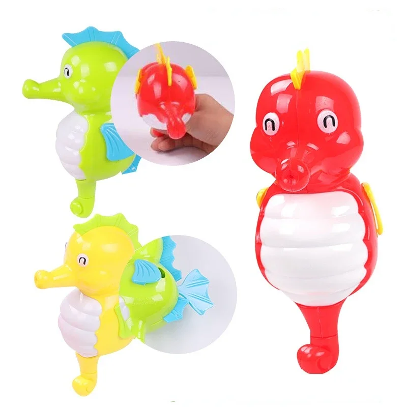 Baby Bath Toy Bathing Cute Swimming Turtle Shark Pool Beach Chain Clockwork Floating Water Game for Kids Water Playing Toys