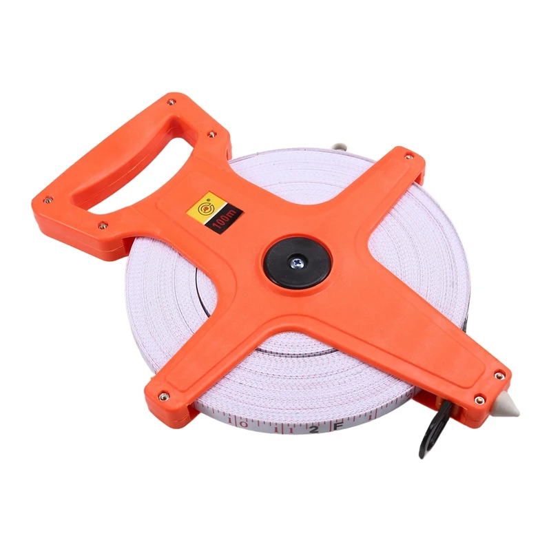 

N99R 100 Meters Metric Scale Measuring Ruler Woodworking Gadget Portable Frame Ruler Steel Tape Measuring Tool