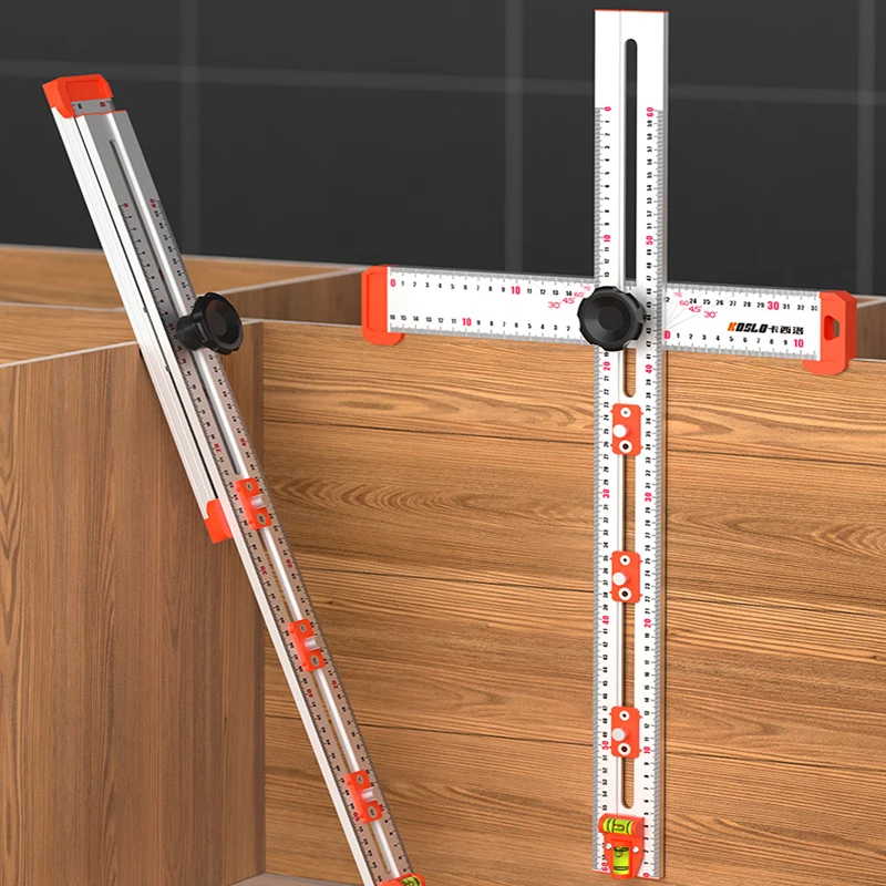 Righello angolare ad alta precisione da 60CM per la lavorazione del legno Scribe Drawing Marking Gauge strumenti di misurazione del righello a T a