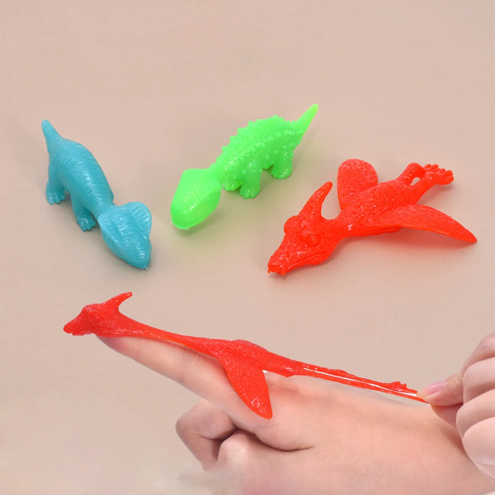 

5Pcs Colorful Finger Catapult Dinosaur Games Kids Birthday Baby Shower Party Favor Giveaway Christmas Carnival Party Gift