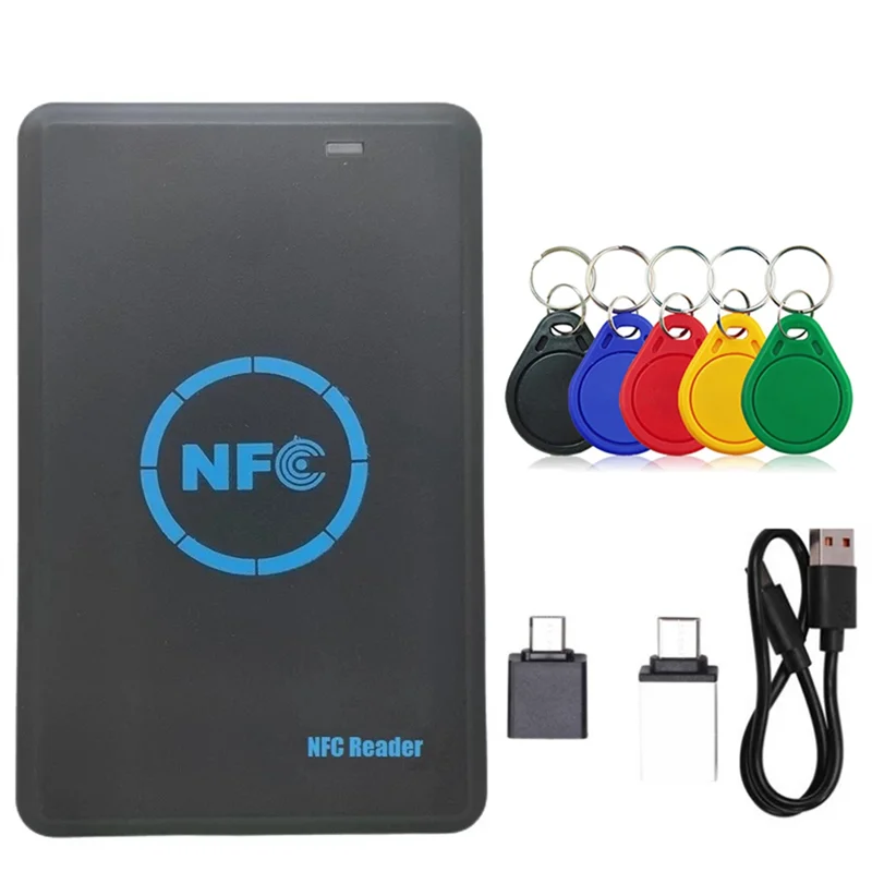 

AAAEL-Token Writer Clone HID 125K+ 5 Frequency RFID Smart Chip Duplicator 5Xuid Keychain NFC Reader Copier IC/ID 13.56M 125K