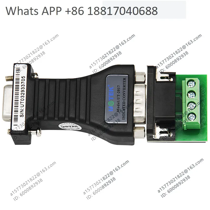 

UT-2017 RS232 to RS485 Passive Bidirectional Converter with Photoelectric Isolation DB9 Serial Port