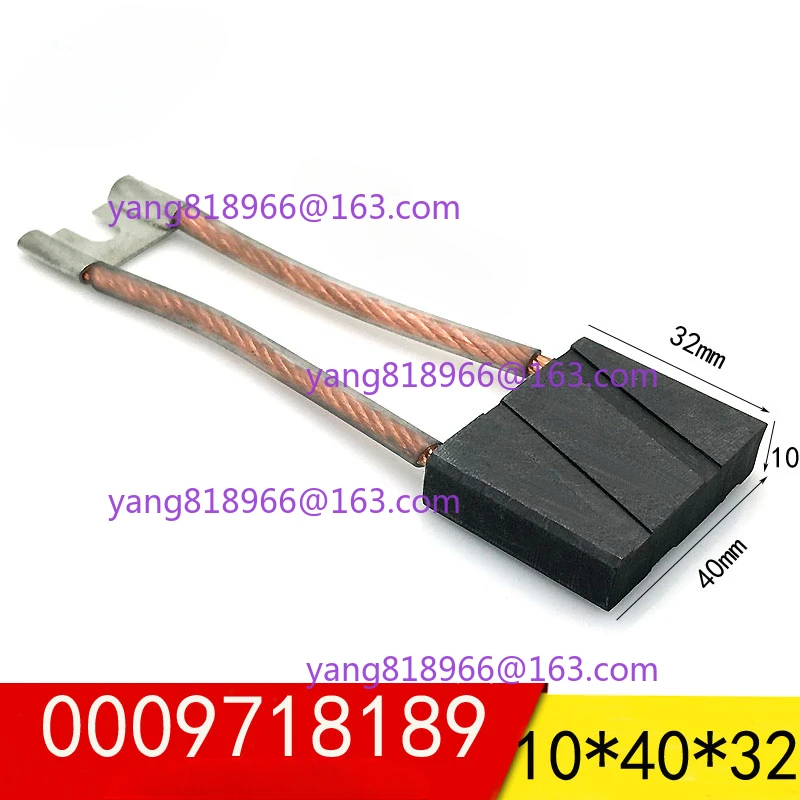 2PCS 0009718156 0009718124 walking carbon brush 12.5 * 32 * 32 mm for Linde forklift 324 E15C-E18P