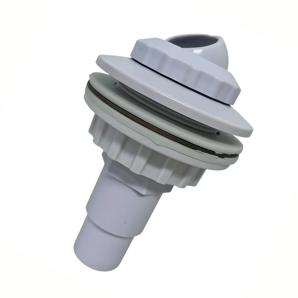 Swimming Pool Return Jet Fitting Kit for Above Ground Pools Featuring Full Component Set and Wall Opening Compatibility