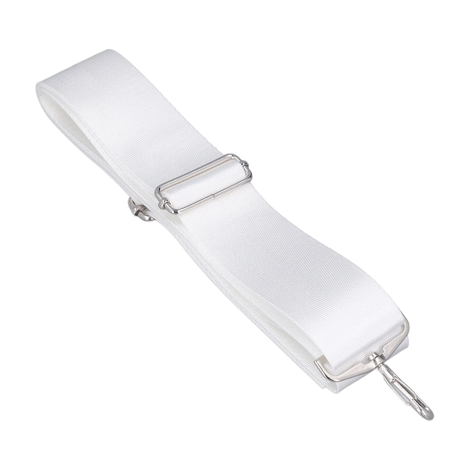 Tennis Court Net Center Strap, Tennis Net Center Strap Adjustable Height Tennis Net Straps Stainless Steel Buckle White - Image 3