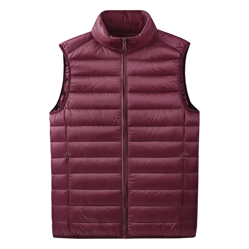 Winter Jacket for Men Duck Down Vest Coat Ultralight Sleeveless Puffer Vest Jacket Ultra Thin Warm Lightweight Down Waistcoat